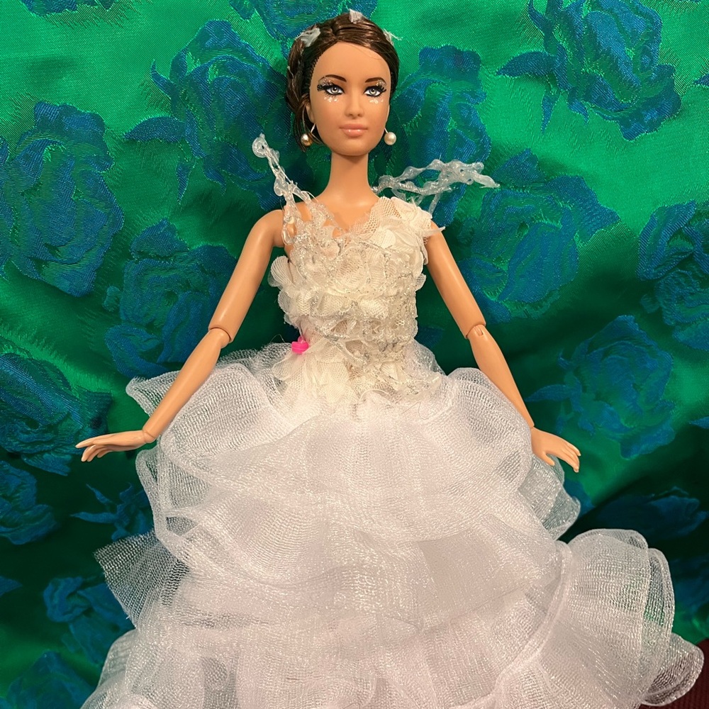 Katniss bride barbie Ooak custom hunger games Art